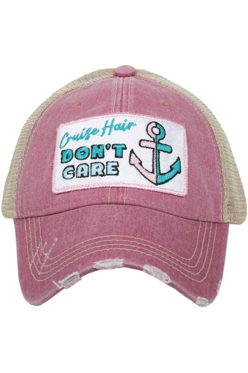 Cruise Hair Dont Care Wholesale Trucker Hat Cruise Hair Dont Care Wholesale Trucker Hat