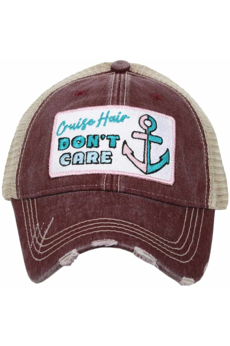 Cruise Hair Dont Care Wholesale Trucker Hat Cruise Hair Dont Care Wholesale Trucker Hat