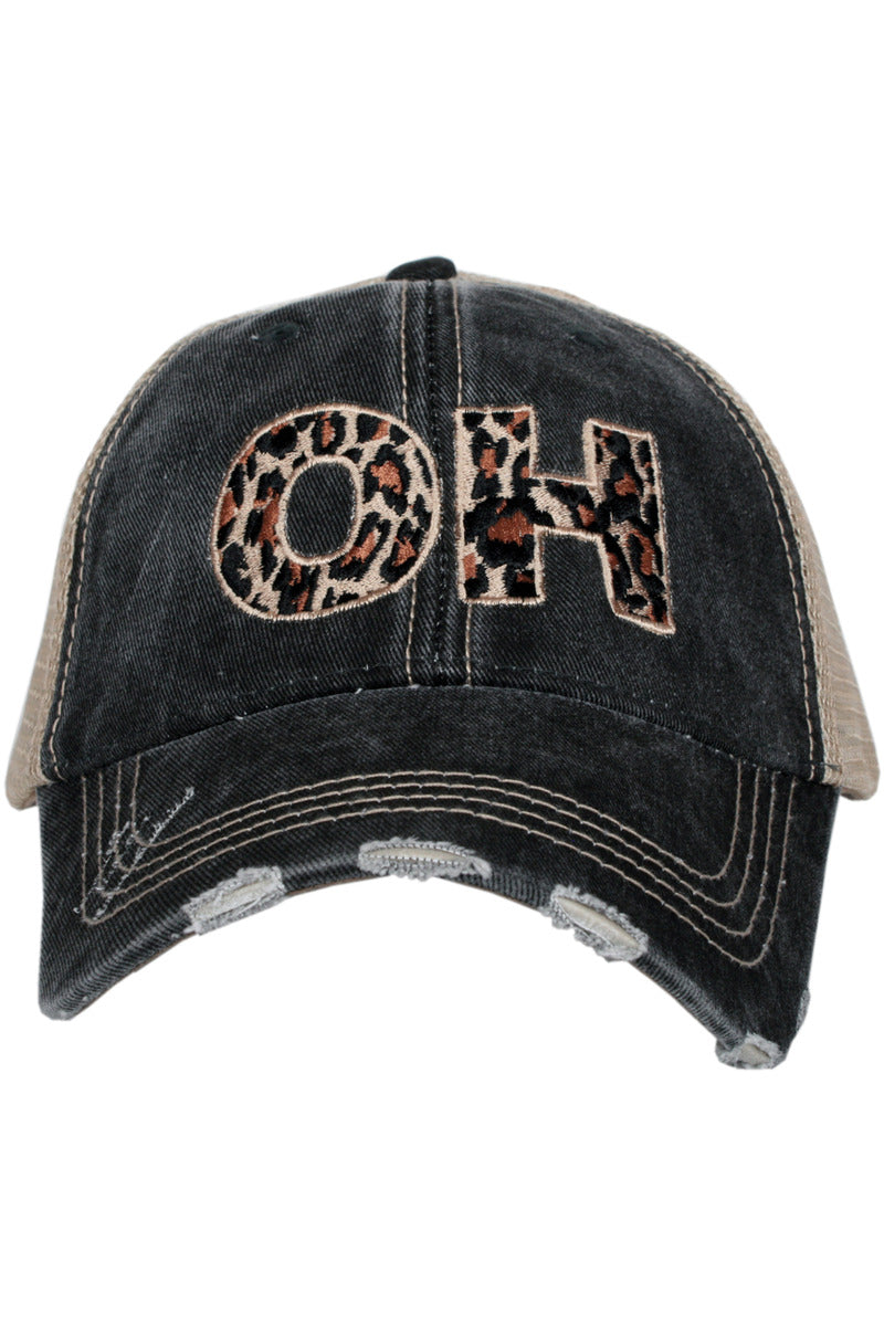 OH Ohio Leopard State Wholesale Hat OH Ohio Leopard State Wholesale Hat