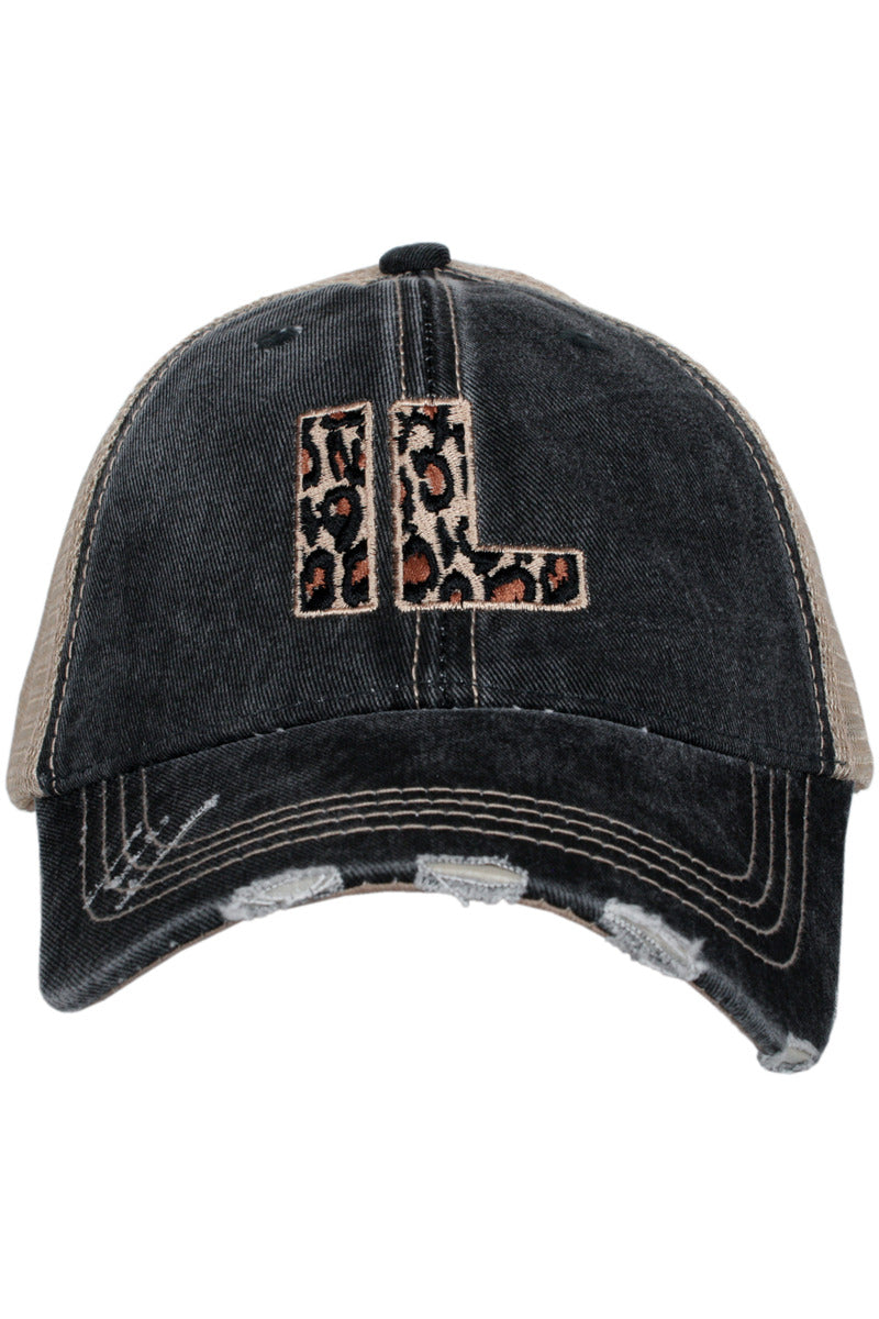 IL Illinois Leopard State Wholesale Hat IL Illinois Leopard State Wholesale Hat
