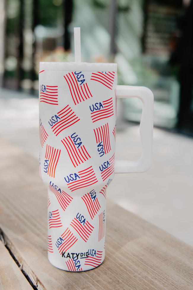 "USA" Flags Repeat Wholesale Tumbler Cup "USA" Flags Repeat Wholesale Tumbler Cup