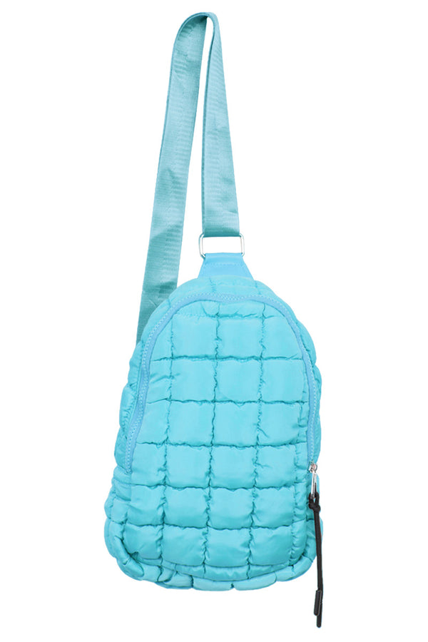 Blue Wholesale Quilted Sling Bag for Women | Katydid Wholesale display picture 2