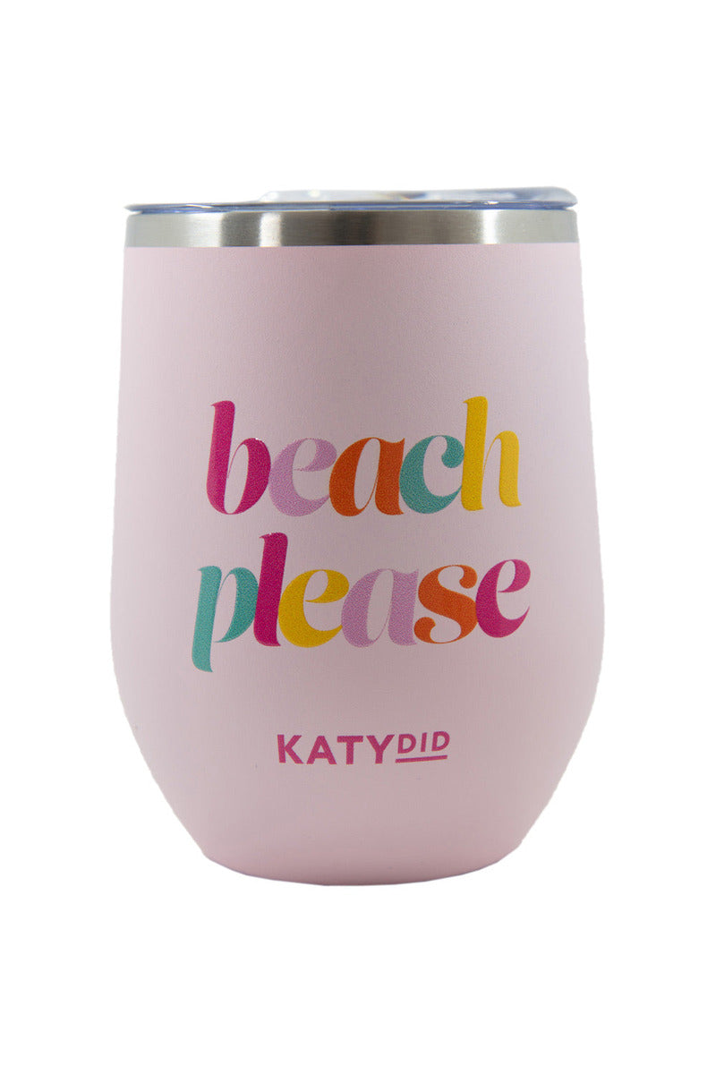 Beach Please Wholesale Stainless Steel WINE TUMBLER Beach Please Wholesale Stainless Steel WINE TUMBLER