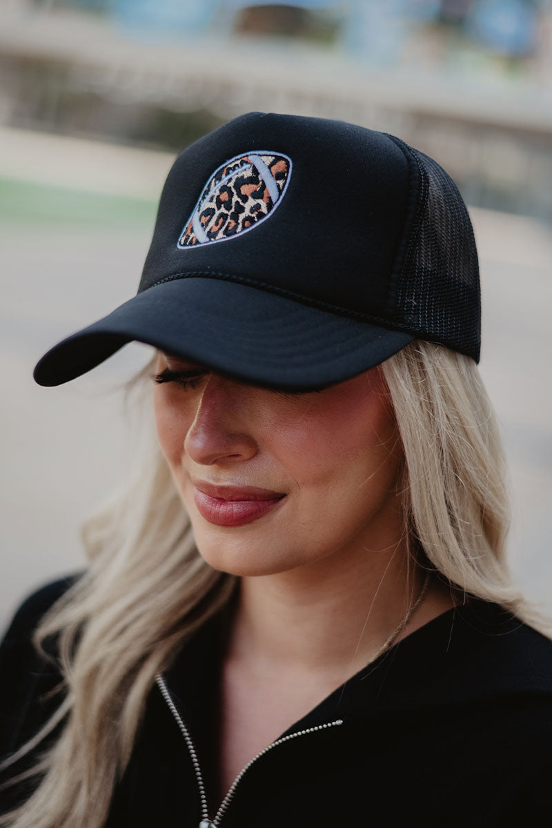 Leopard Print Football Wholesale Foam Hat Snapback Leopard Print Football Wholesale Foam Hat Snapback