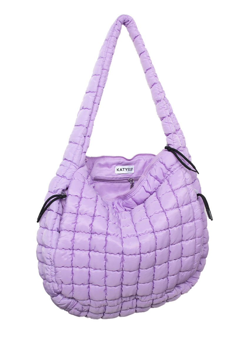 Light Purple Wholesale Oversized Quilted Hobo Tote Bag Light Purple Wholesale Oversized Quilted Hobo Tote Bag