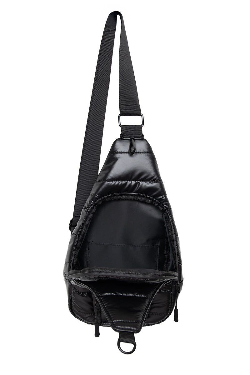 Black Metallic Wholesale Sling Bag Black Metallic Wholesale Sling Bag