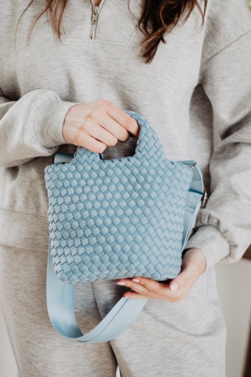 Light Blue Wholesale Bucket Bag Crossbody