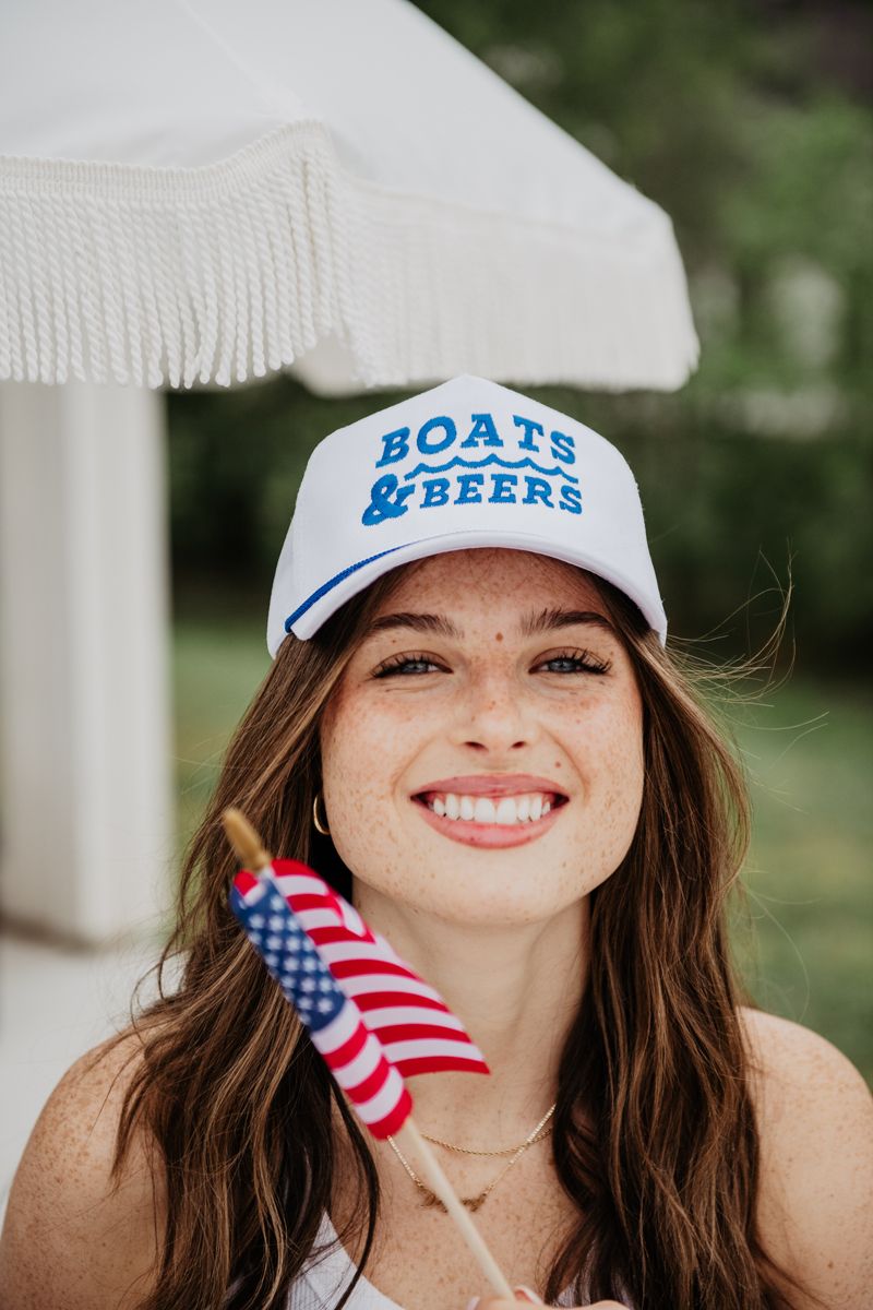 Boats & Beers Trucker Cap with Rope Boats & Beers Trucker Cap with Rope