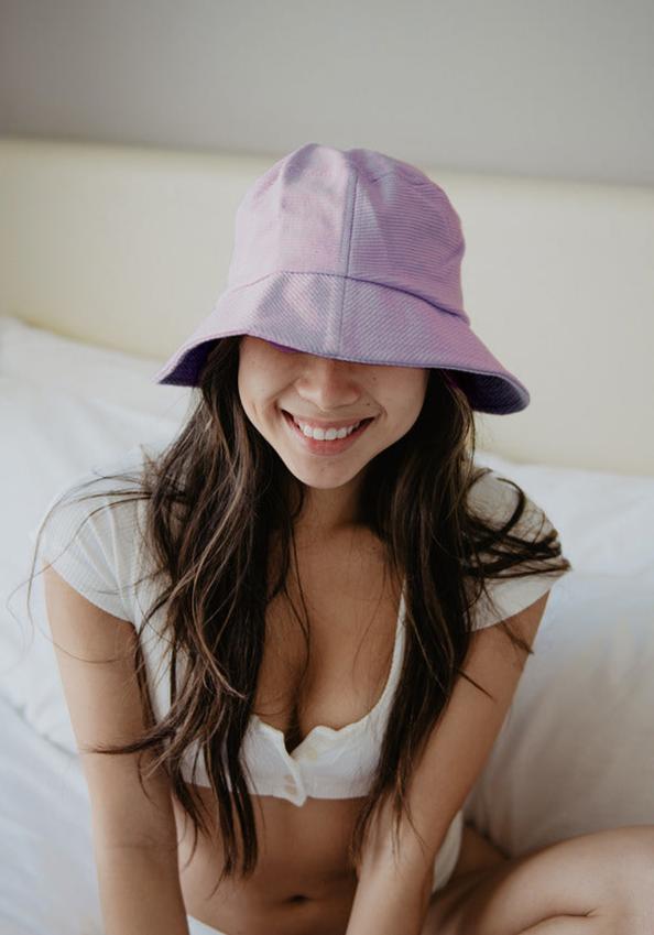Purple Corded Wholesale Bucket Hat Purple Corded Wholesale Bucket Hat
