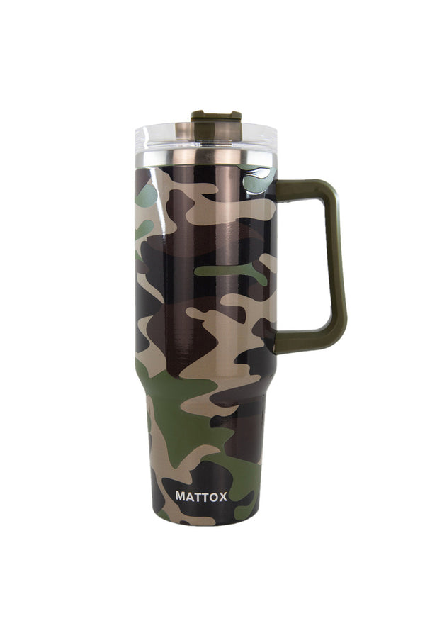 Camo Travel Mug With Handle