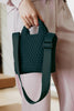 Forest Green Wholesale Woven Bucket Bag Crossbody