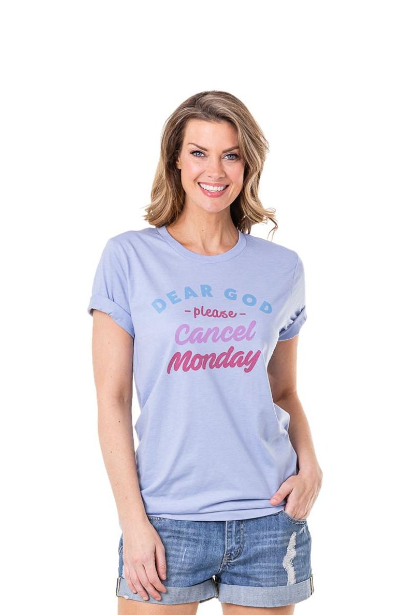 Dear God Please Cancel Monday Wholesale T-Shirts Dear God Please Cancel Monday Wholesale T-Shirts