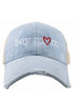 Boy Mom (Red Heart) Denim Wholesale Trucker Hat