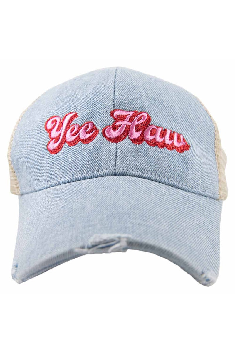 Yee Haw Denim Wholesale Trucker Hat Yee Haw Denim Wholesale Trucker Hat