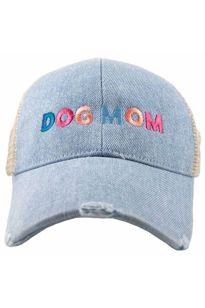 Dog Mom (Multicolored) Wholesale Denim Trucker Hat Dog Mom (Multicolored) Wholesale Denim Trucker Hat