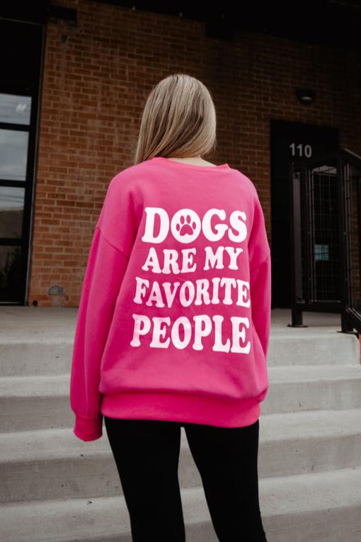 Dogs Are My Favorite People Crewneck Wholesale Sweatshirt Dogs Are My Favorite People Crewneck Wholesale Sweatshirt