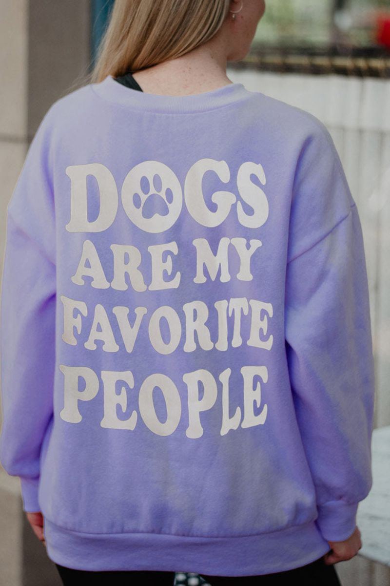 Dogs Are My Favorite People Crewneck Wholesale Sweatshirt Dogs Are My Favorite People Crewneck Wholesale Sweatshirt