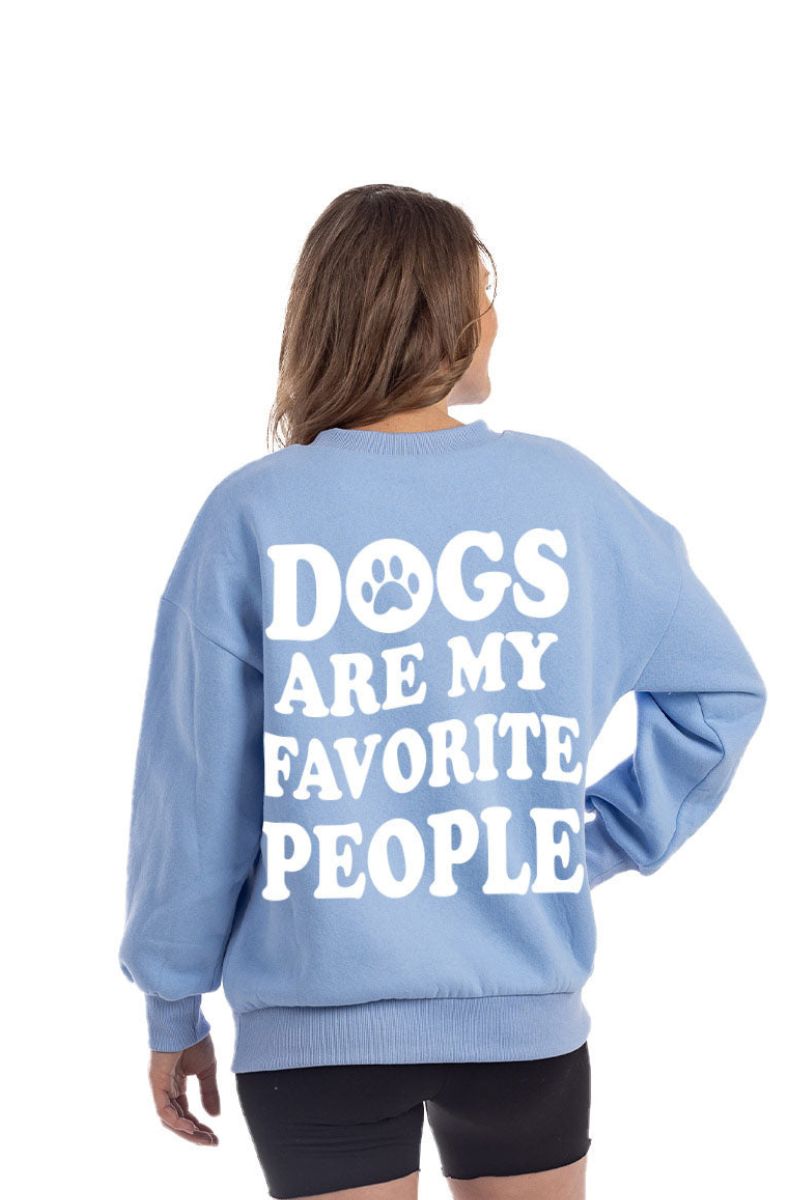 Dogs Are My Favorite People Crewneck Wholesale Sweatshirt Dogs Are My Favorite People Crewneck Wholesale Sweatshirt