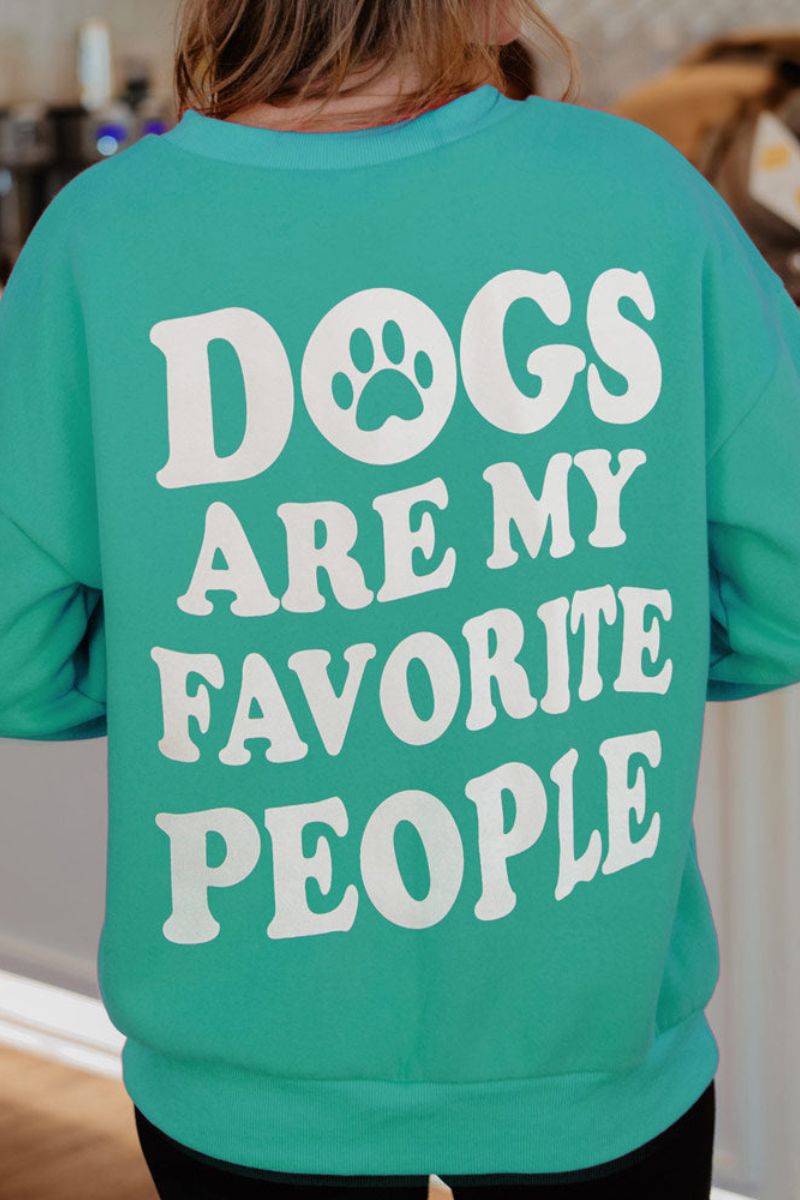 Dogs Are My Favorite People Crewneck Wholesale Sweatshirt Dogs Are My Favorite People Crewneck Wholesale Sweatshirt