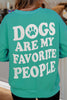 Dogs Are My Favorite People Crewneck Wholesale Sweatshirt