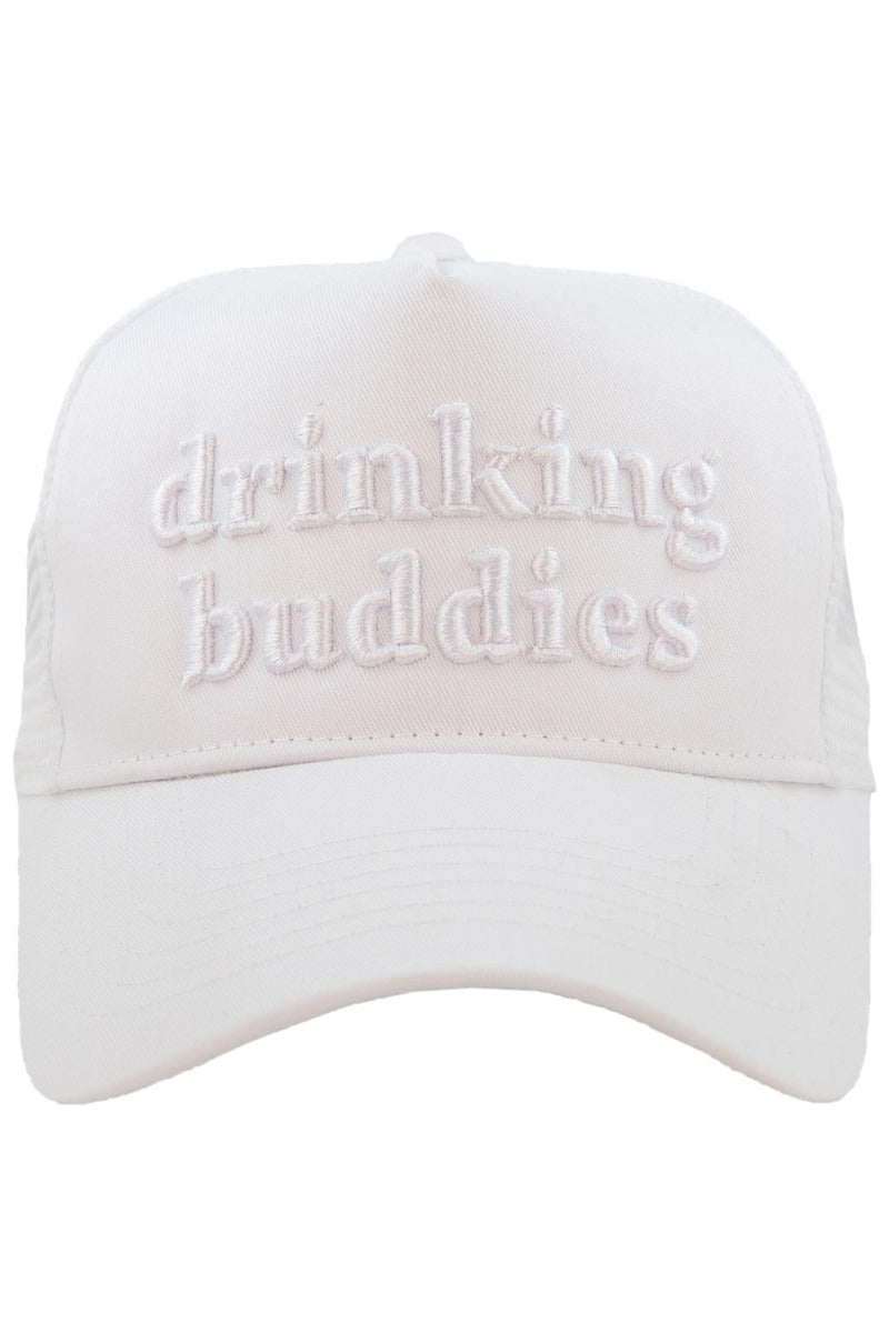 Drinking Buddies Wholesale Embroidered Women's Trucker Hat Drinking Buddies Wholesale Embroidered Women's Trucker Hat