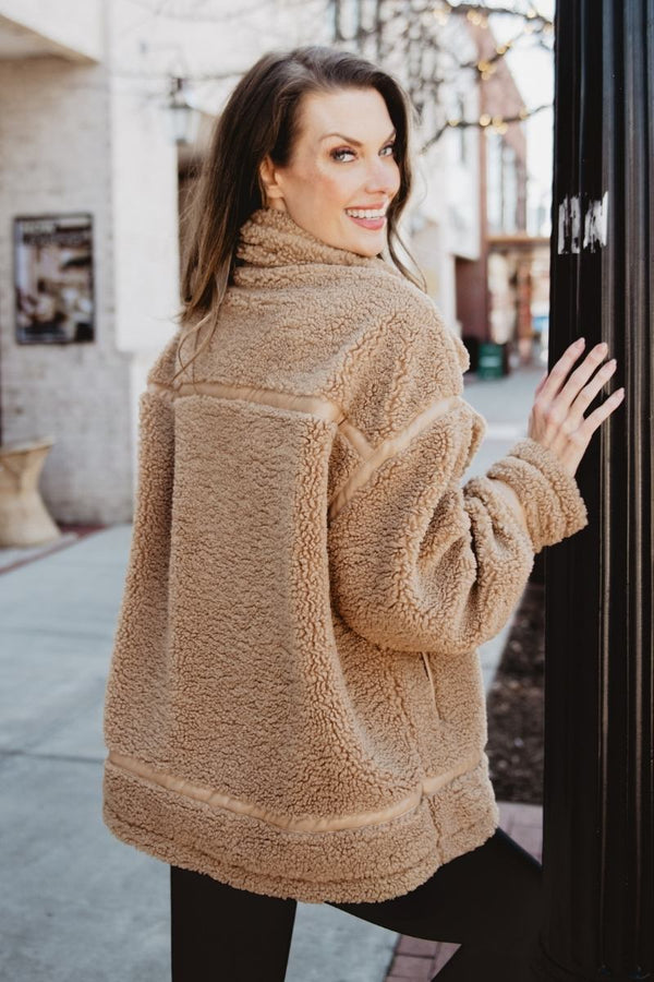 Brown Sherpa Wholesale Jacket | Wholesale Outerwear | Katydid