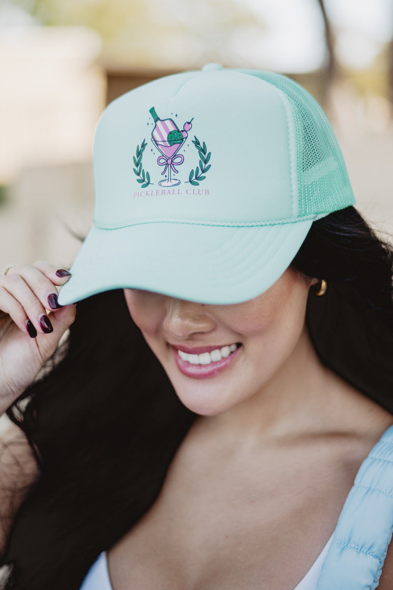 Pickleball Club Martini Wholesale Foam Trucker Hat Pickleball Club Martini Wholesale Foam Trucker Hat