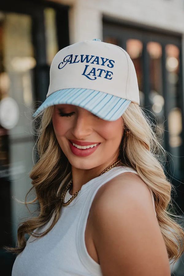 Always Late Wholesale Two-Toned Hat | Funny Trucker Hats | Katydid