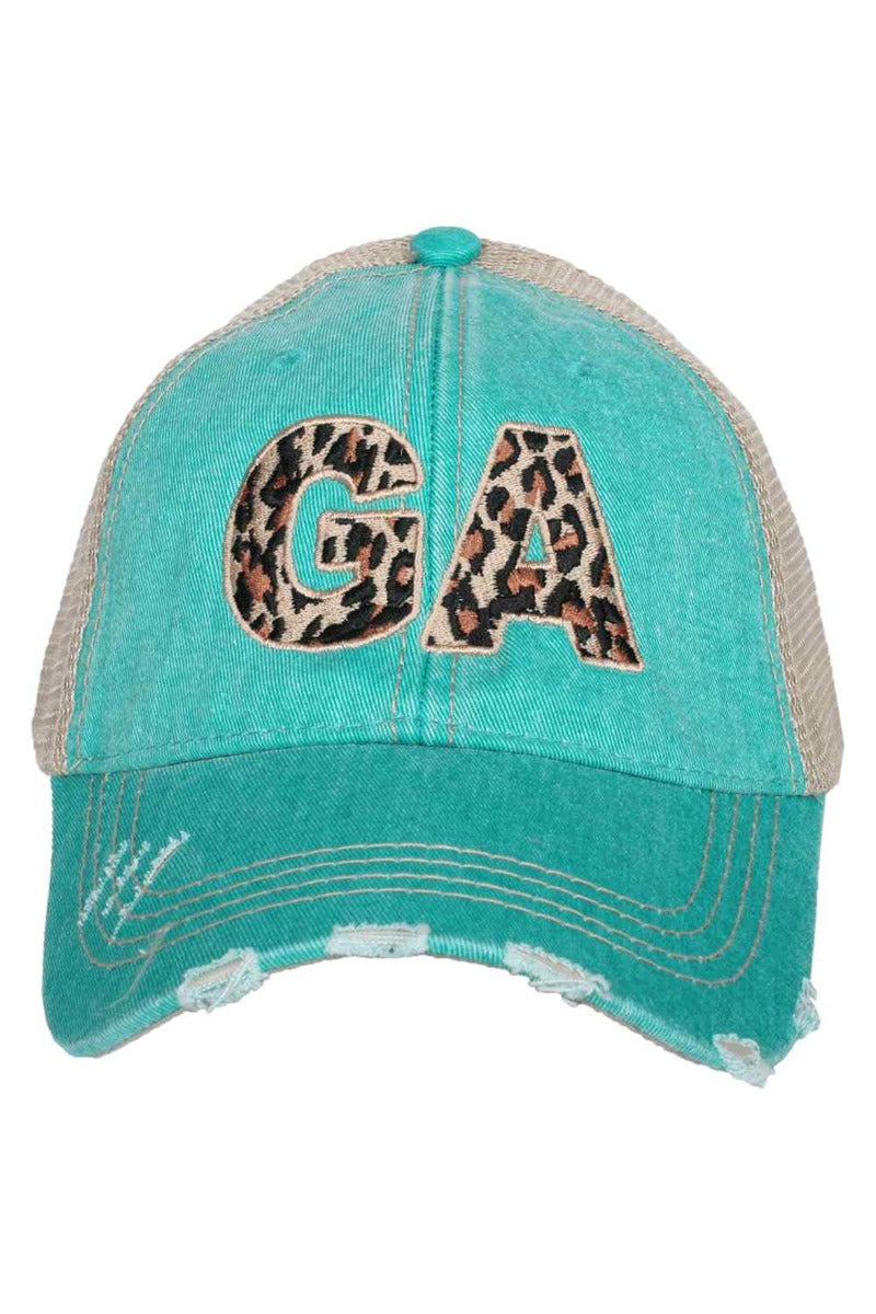 GA Georgia Leopard State Wholesale Hat GA Georgia Leopard State Wholesale Hat