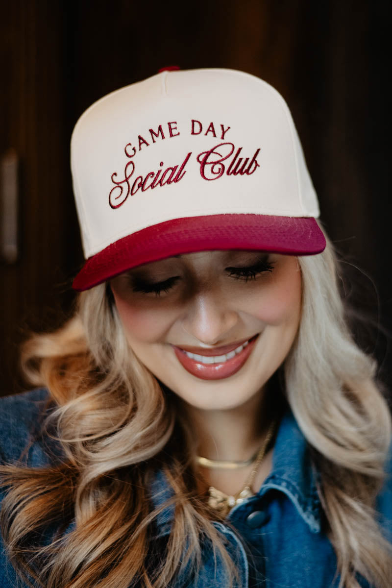 Game Day Social Club Wholesale Two-Toned Vintage Hat Game Day Social Club Wholesale Two-Toned Vintage Hat