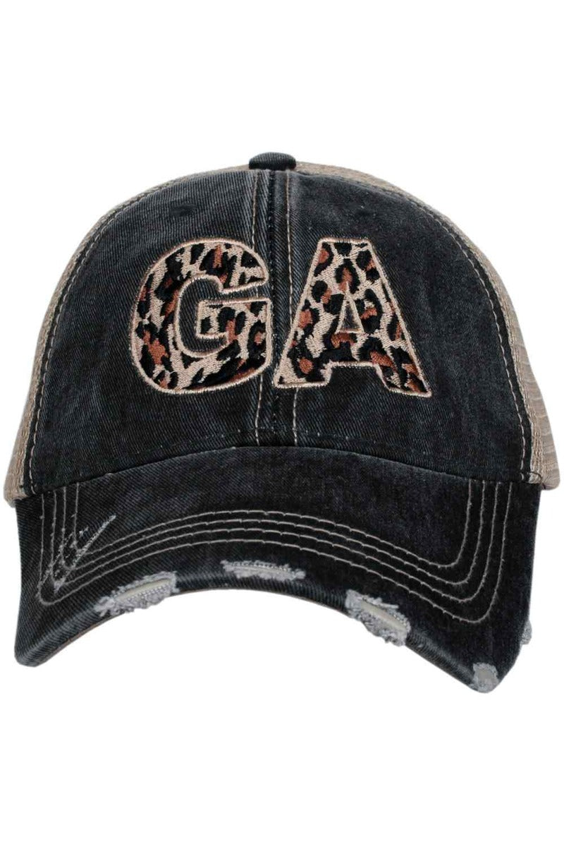 GA Georgia Leopard State Wholesale Hat GA Georgia Leopard State Wholesale Hat