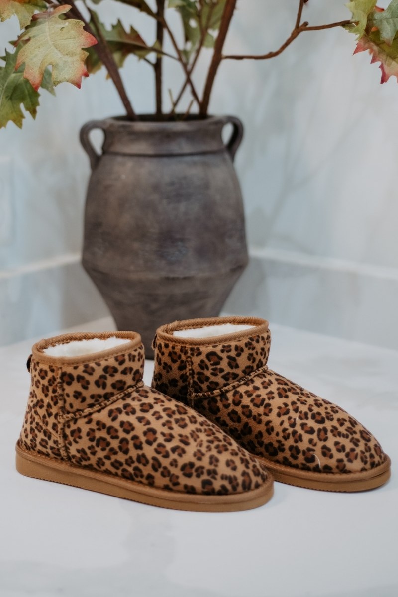 Leopard Print Fur Mini Ankle Wholesale Boots Leopard Print Fur Mini Ankle Wholesale Boots