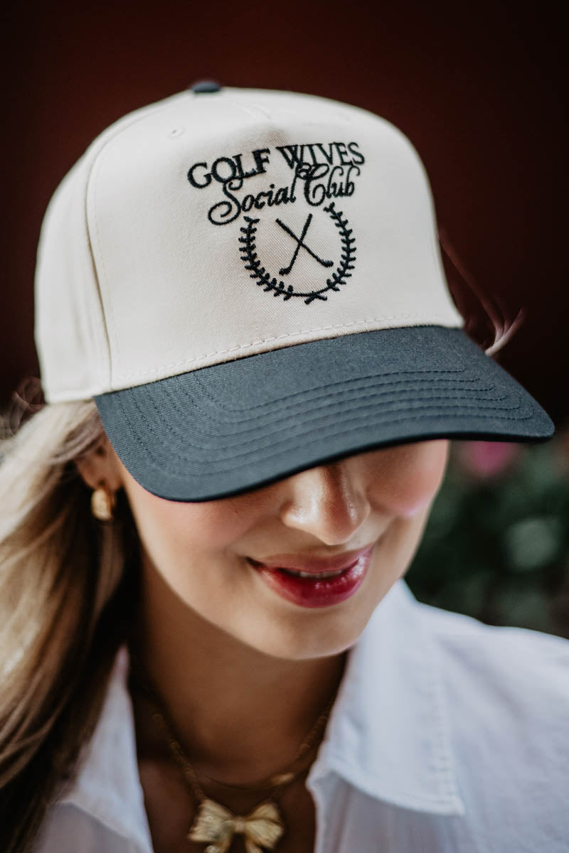Golf Wives Social Club Wholesale Two-Toned Vintage Hats Golf Wives Social Club Wholesale Two-Toned Vintage Hats