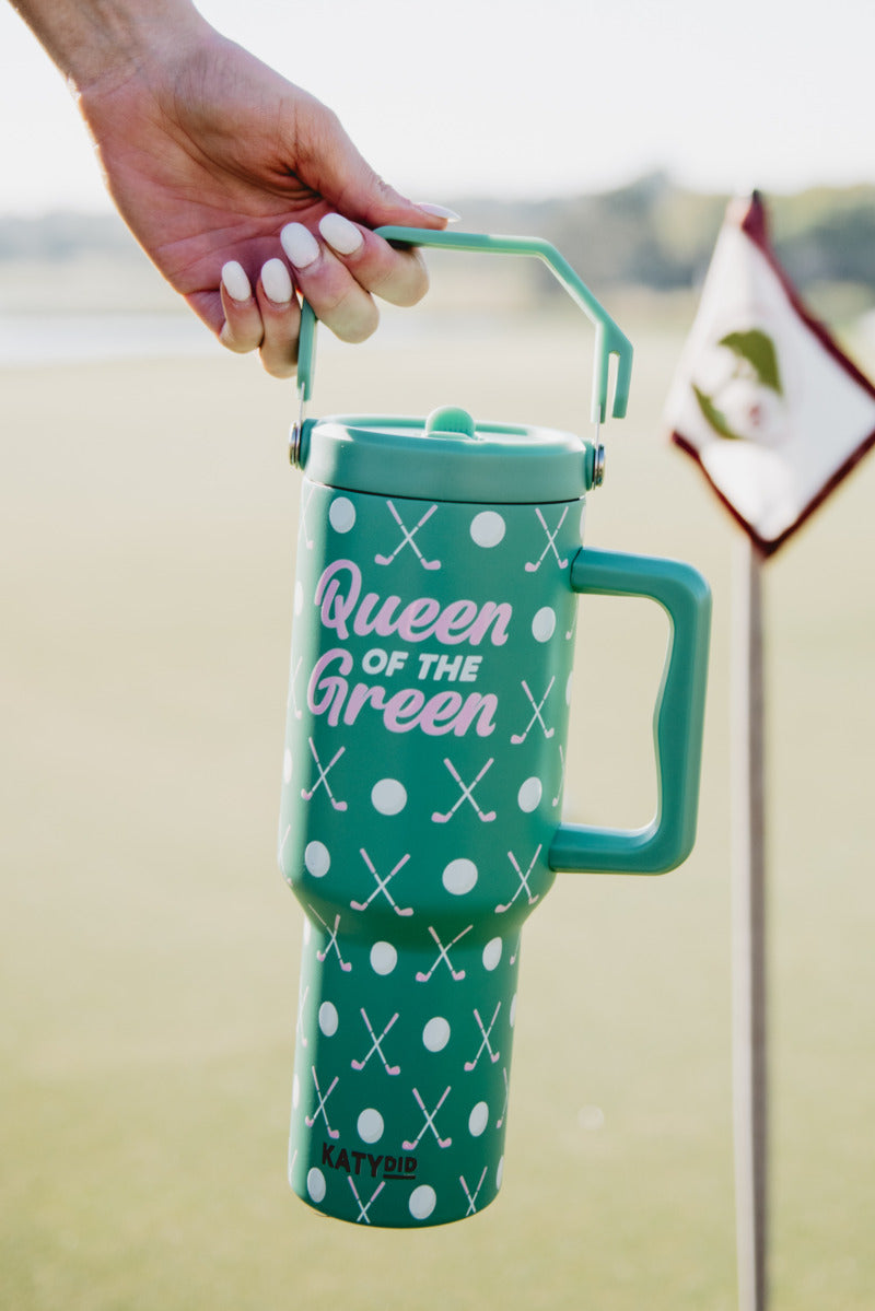 Queen of the Green Golf Wholesale Tumbler with Handle Queen of the Green Golf Wholesale Tumbler with Handle