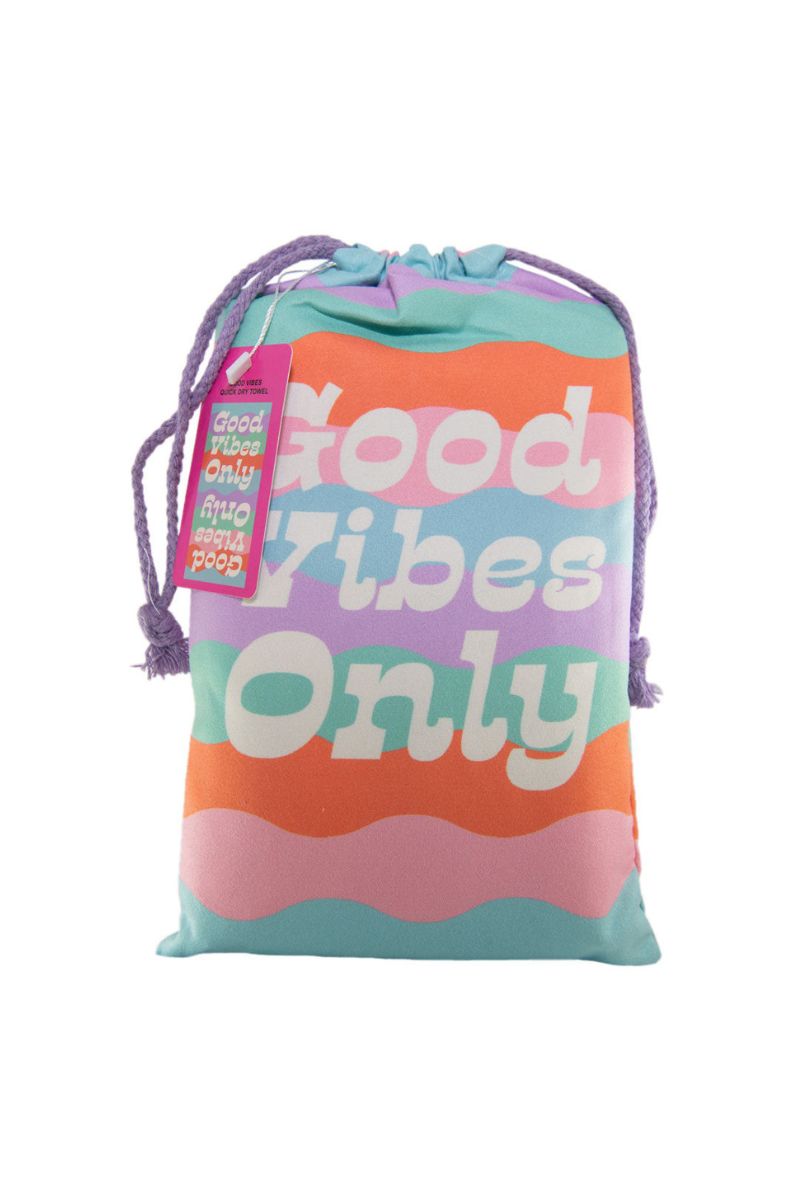 Good Vibes Repeat Wholesale Quick Dry Beach Towel Good Vibes Repeat Wholesale Quick Dry Beach Towel