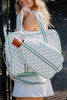 Light Pink and Green Pattern Wholesale Pickleball Bag