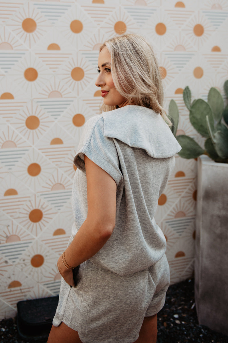 Gray Wholesale Scuba Two Piece Set Gray Wholesale Scuba Two Piece Set
