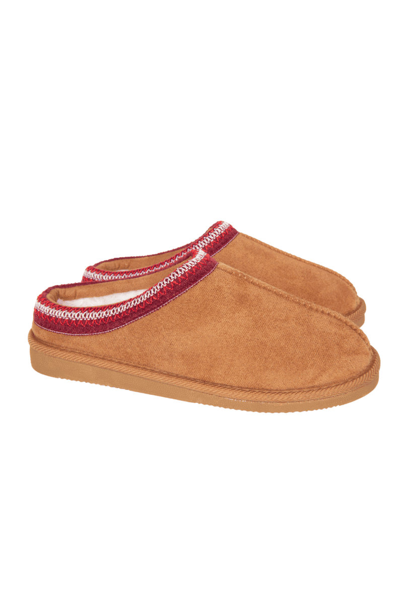 Chestnut Embroidered Wholesale Women's Slippers Chestnut Embroidered Wholesale Women's Slippers