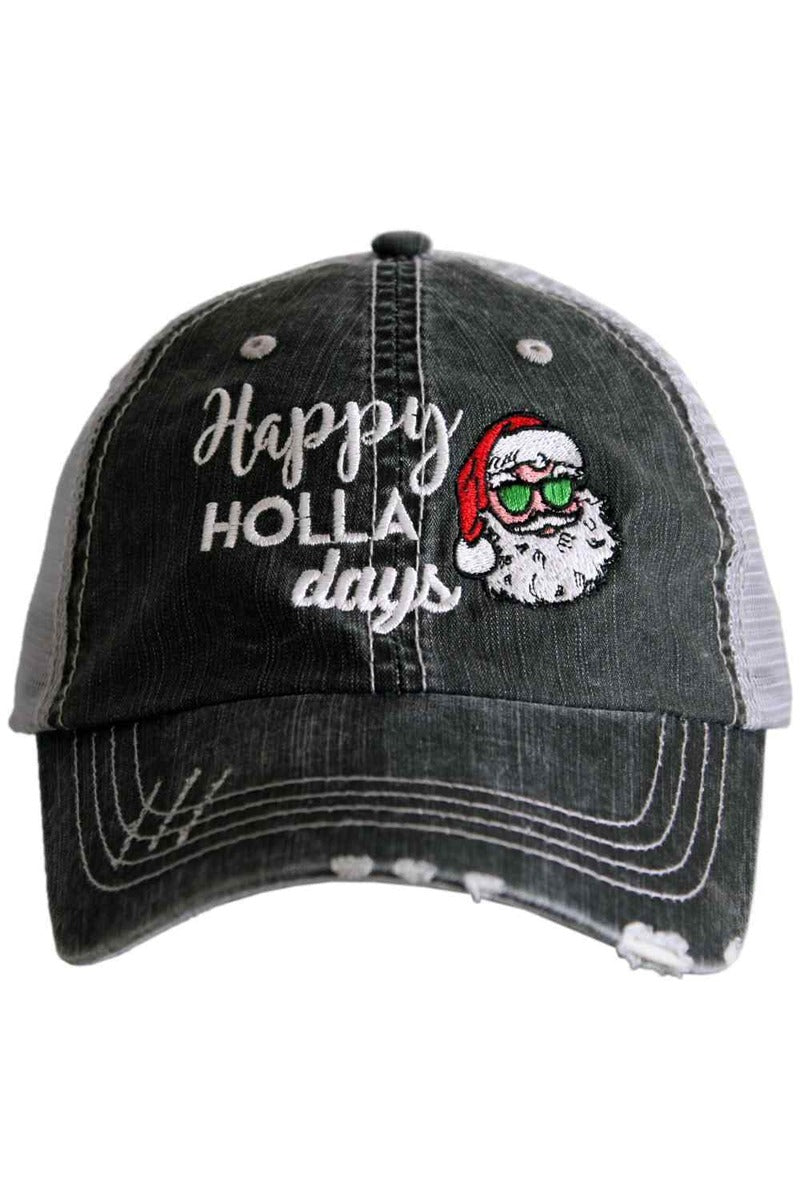 Happy HOLLA Days Christmas Trucker Hat Happy HOLLA Days Christmas Trucker Hat