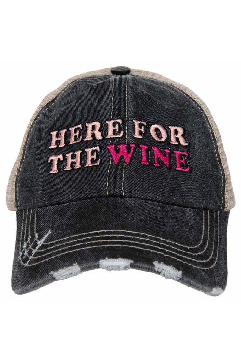 Here For The Wine Wholesale Trucker Hat Here For The Wine Wholesale Trucker Hat