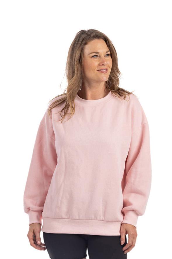 Light Pink Wholesale Crewneck Sweatshirt
