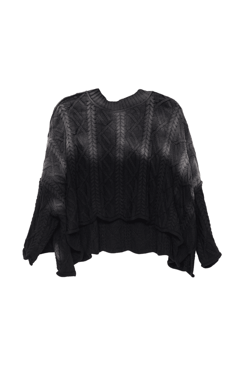 Black Slouchy Oversized Wholesale Lightweight Sweater Black Slouchy Oversized Wholesale Lightweight Sweater