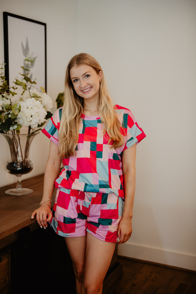 Color Block Loungewear Set Color Block Loungewear Set