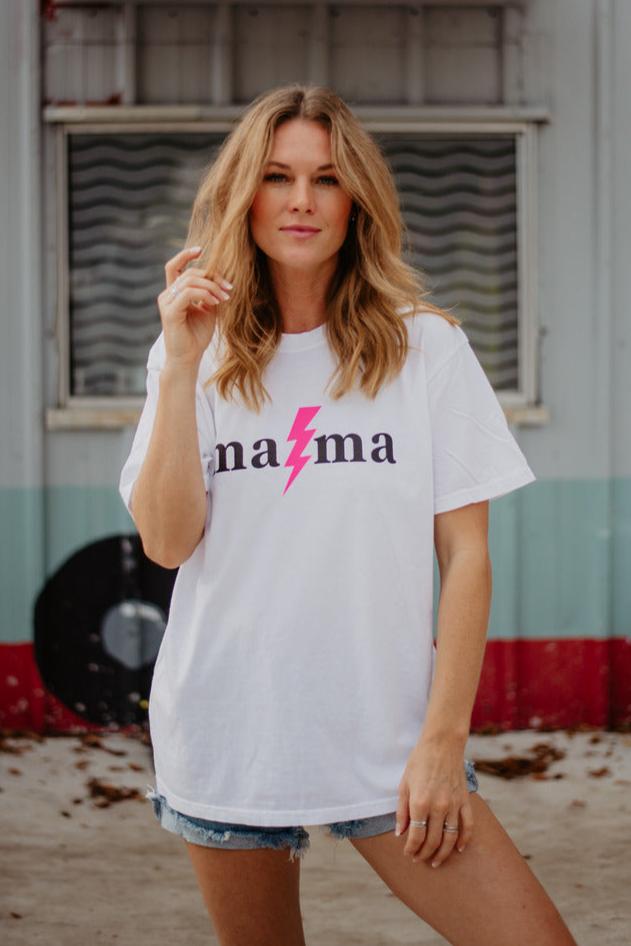 MAMA Lightning Bolt Graphic Tees MAMA Lightning Bolt Graphic Tees