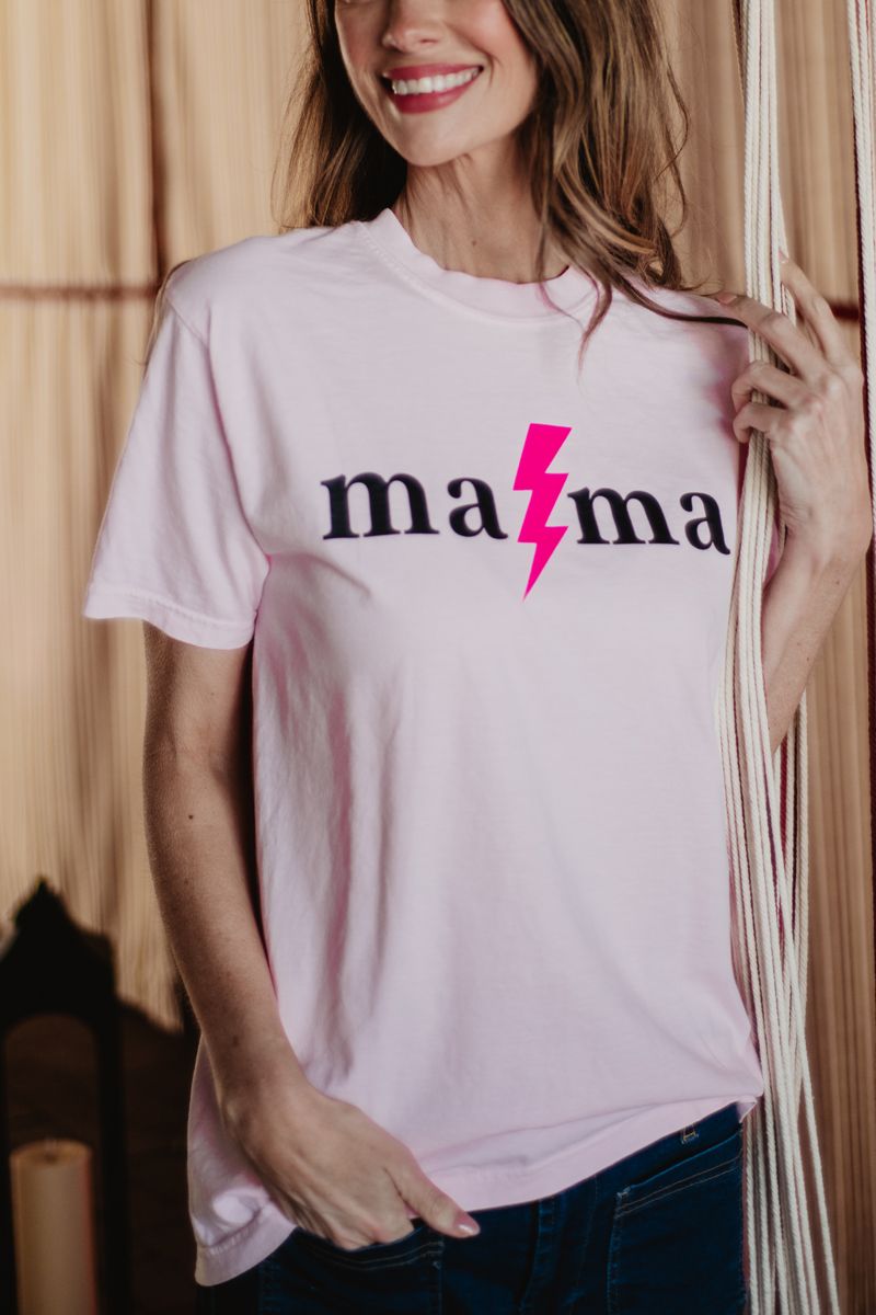 MAMA Lightning Bolt Graphic Tees MAMA Lightning Bolt Graphic Tees