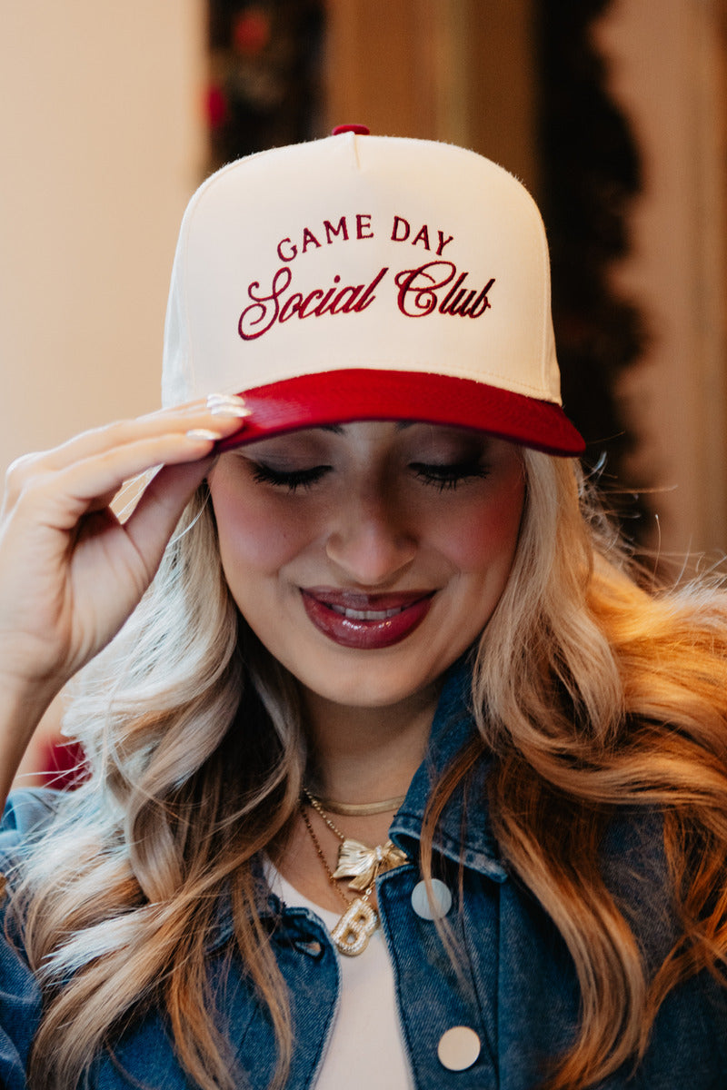 Game Day Social Club Wholesale Two-Toned Vintage Hat Game Day Social Club Wholesale Two-Toned Vintage Hat