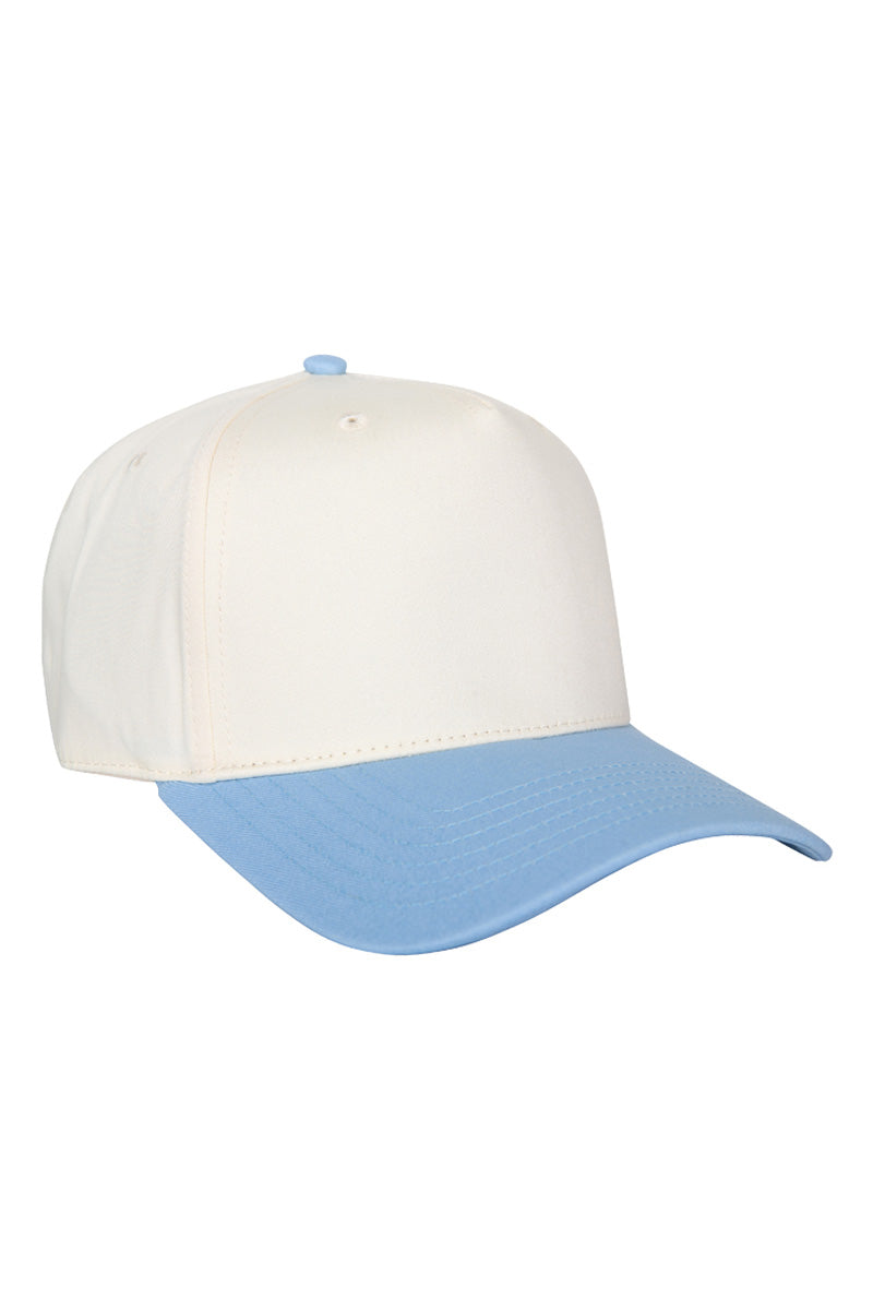 Light Blue and Tan Wholesale Two-Toned Vintage Hat Light Blue and Tan Wholesale Two-Toned Vintage Hat