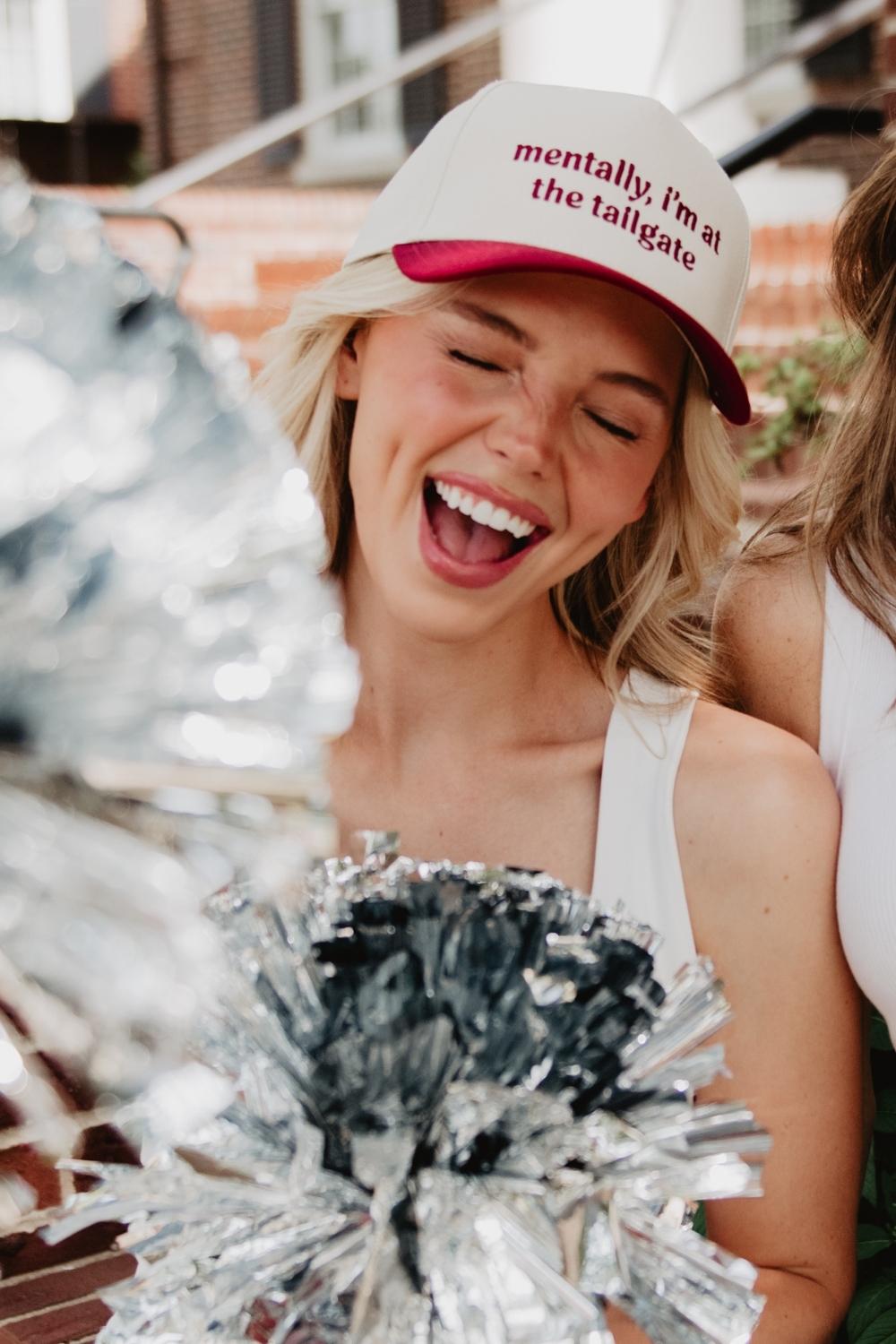Mentally, I'm At The Tailgate Vintage Trucker Hats Wholesale Mentally, I'm At The Tailgate Vintage Trucker Hats Wholesale