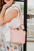 Light Pink Wholesale Woven Mini Bucket Bag