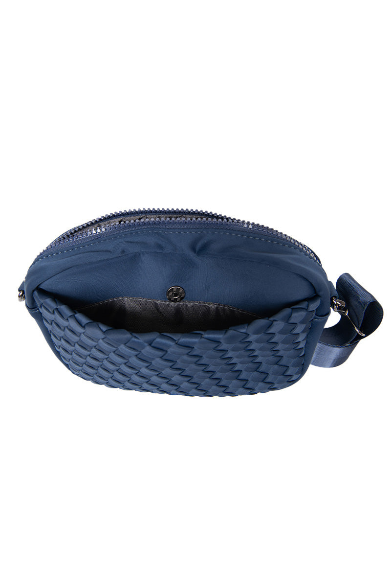 Navy Woven Crossbody Bag Wholesale Navy Woven Crossbody Bag Wholesale